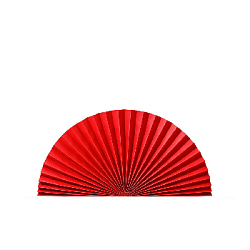 Веер-гармошка 160г/м 70 см, красный