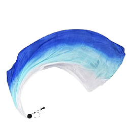 Платок-вуаль для танца с шариком 2,2м х 80 см, т.синий+синий+белый