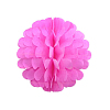 Бумажное украшение Цветочный шар-соты 20 см, розовый
