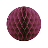 Бумажное украшение шар 30 см бордовый