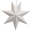 Звезда семиконечная бумажная 35 см, белый